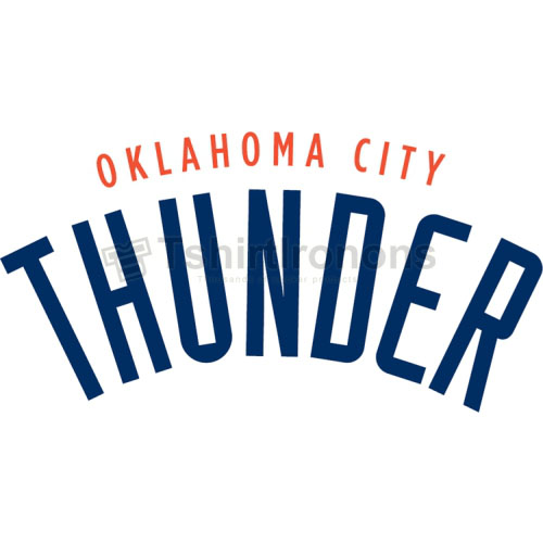 Oklahoma City Thunder T-shirts Iron On Transfers N1129 - Click Image to Close